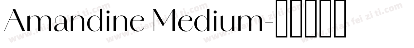 Amandine Medium字体转换